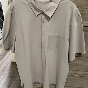 lululemon athletica Men's Taupe Button Down Shirt